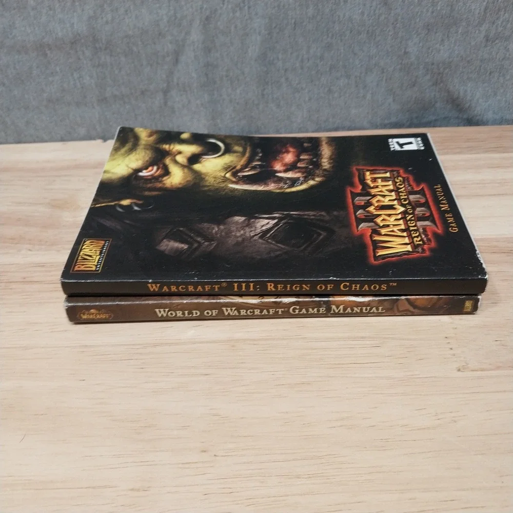 Blizzard Warcraft Game Manual Lot PC Gaming Lore Guides